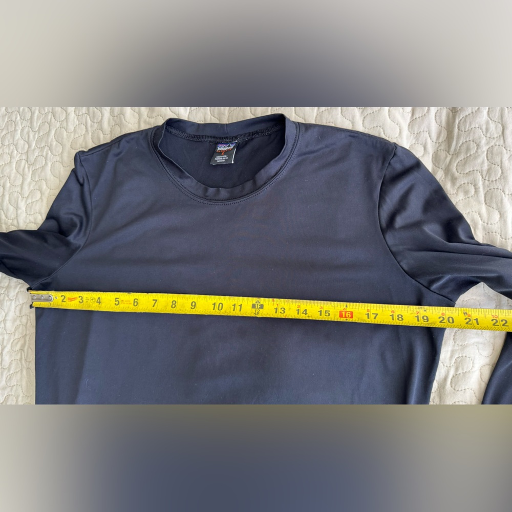 Patagonia Capilene Black Long-Sleeved Sport Size S - Picture 9 of 10